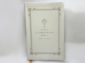 First Communion Bible w/ Gold Accents